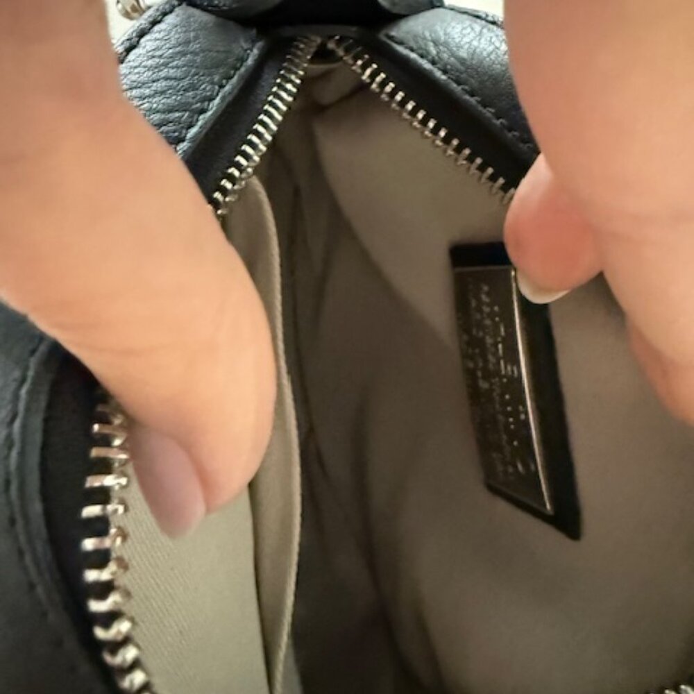 Round Black Valentino Purse - Picture 3 of 5